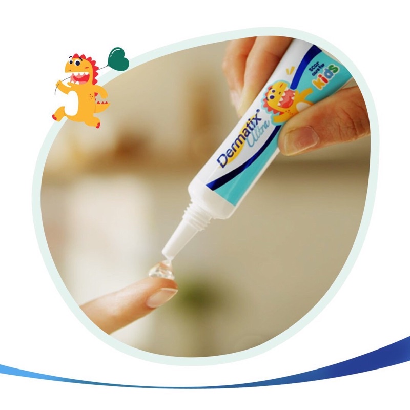 Gel Dermatix Ultra Kids giúp làm phẳng, mờ các vết sẹo trẻ em, té ngã, phẫu thuật, bỏng, côn trùng cắn cho bé từ 3 tháng