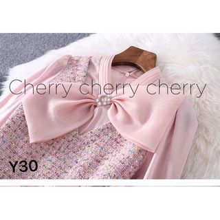 váy dạ văn phòng cổ nơ Y30