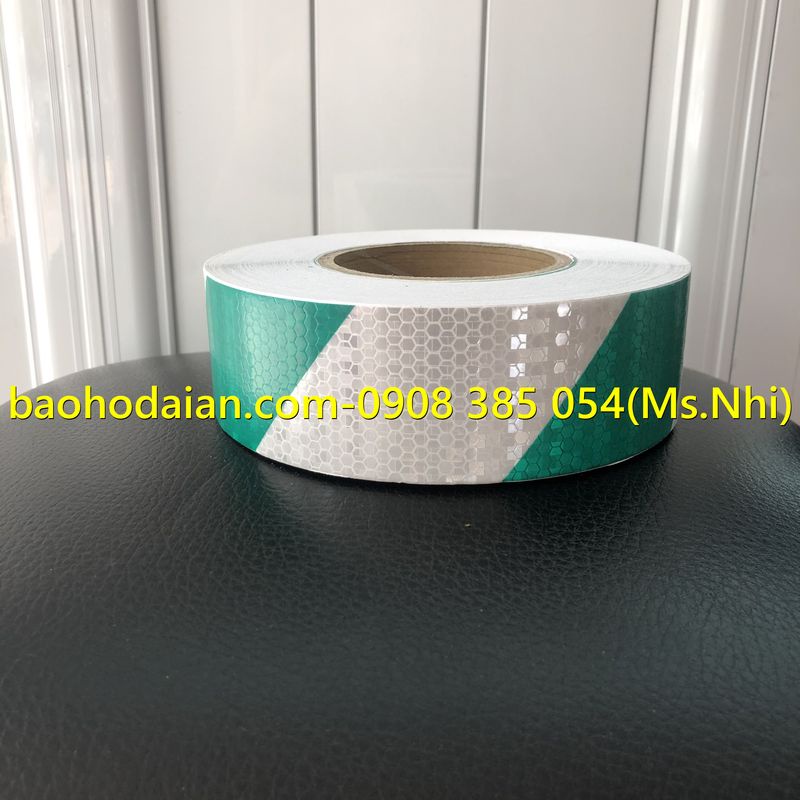 Băng keo phản quang bản 5cm hoạt tiết chéo nhiều màu lựa chọn- Hình thật