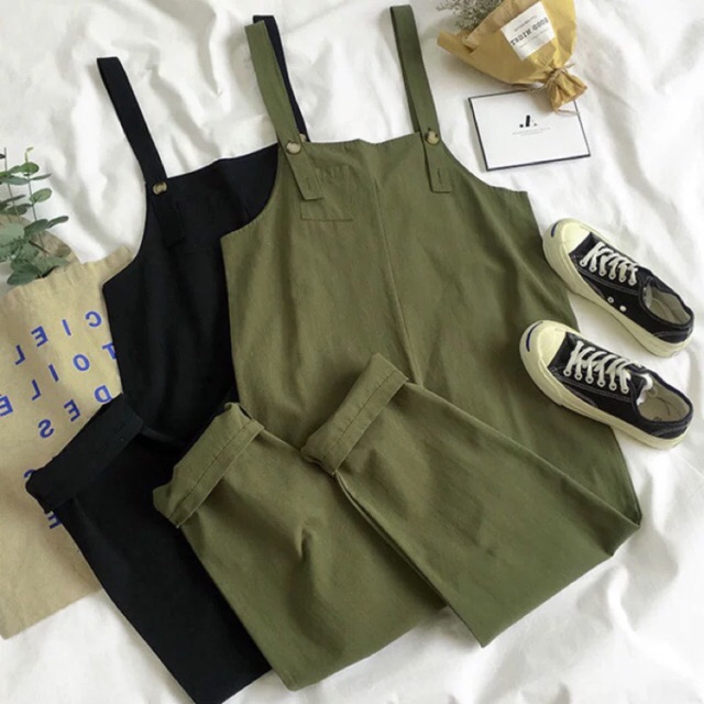 Yếm vải thô nữ style Hàn Quốc