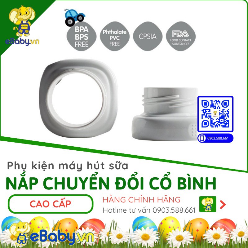 Bộ nắp chuyển đổi cổ bình sữa (Dùng nối cỗ rộng với bình cỗ hẹp)