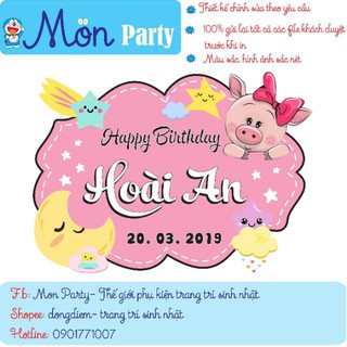 Banner treo tường trang trí sinh nhật
