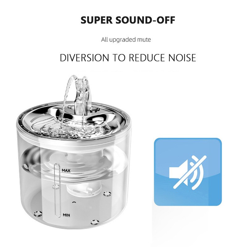 IPSKY Vòi Phun Nước Tự Động WF010 Bằng Thép Không Gỉ Cho Thú Cưng