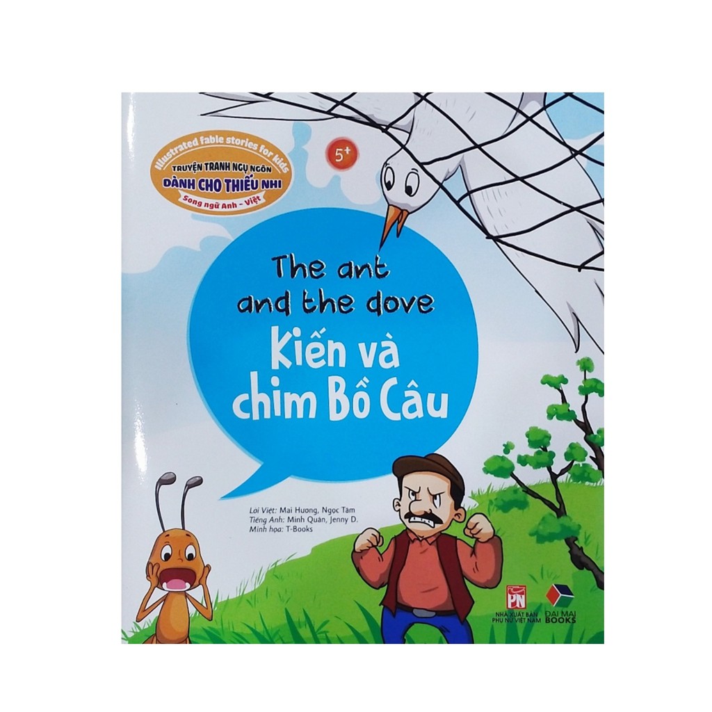 Sách - Truyện song ngữ : kiến và chim bồ câu