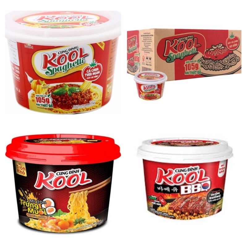 Mì trộn khô Kool Cung Đình Spaghetti 105g