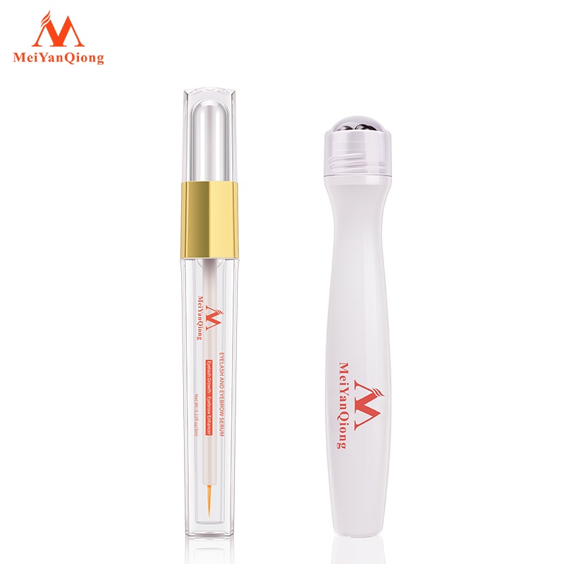 Set tinh chất làm dài mi thành phần thảo dược 3ml + bút mát xa mắt 15ml MeiYanQiong cải thiện nếp nhăn và quầng thâm