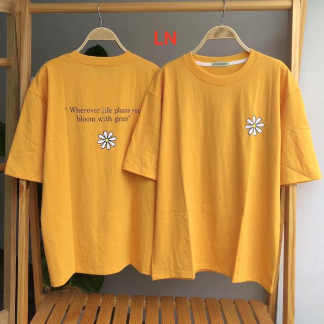 Áo phông hoa cánh nhỏ 2 mặt