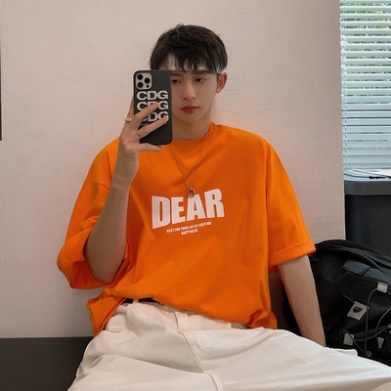 Áo phông rộng Aqua2ma áo thun nam nữ tay ngắn unisex form rộng oversize cotton trắng đen xanh DEAR  freesize 40-70 kg | BigBuy360 - bigbuy360.vn