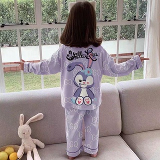 set pijama thỏ tím bé gái