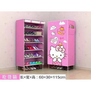 Tủ quần áo 3D 1 buồng 2 ngăn kitty