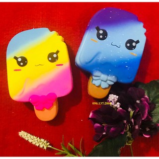 ( QKXT) Đồ Chơi Squishy kem que 2 Màu Xanh Tím - kiểu dáng bắt mắt   ( nguyenhuyen9916)