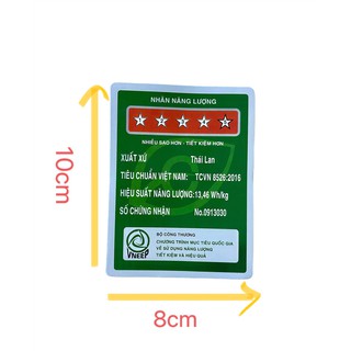 Combo 10 tem nhãn năng lượng tiết kiệm điện 5 sao 610