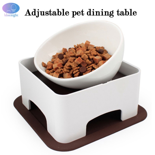 Bàn ăn thiết kế chống trượt và điều chỉnh được tiện dụng cho tô thức ăn của mèo