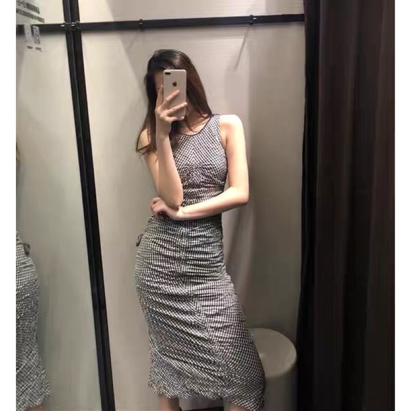 Đầm sọc zara cá tính Ảnh thật