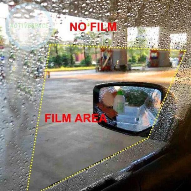 Bộ 4 miếng dán gương thần thánh chống mờ kính - bộ dán gương chiếu hậu ô tô xe máy Bảo Hành Uy Tín Lỗi 1 Đổi 1