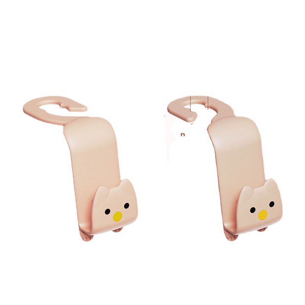 Set 2 Móc Treo Đồ Gắn Phía Sau Ghế Ngồi Xe Hơi Tiện Dụng