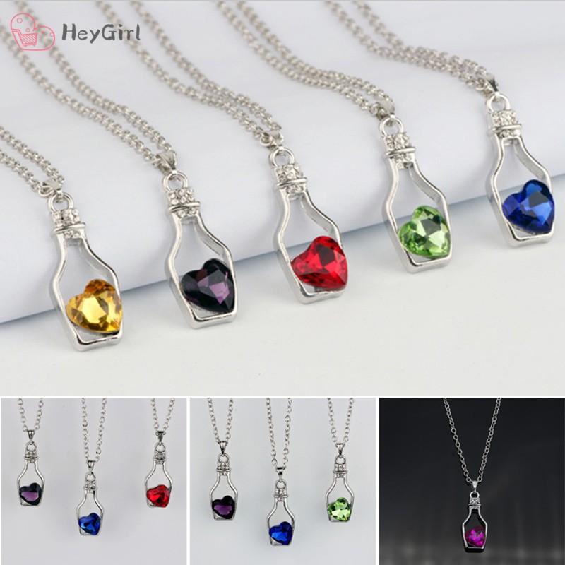 Dây Chuyền Mặt Lọ Thủy Tinh Thời Trang Cho Nữ