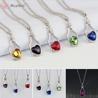 Dây chuyền mặt lọ thủy tinh thời trang cho nữ