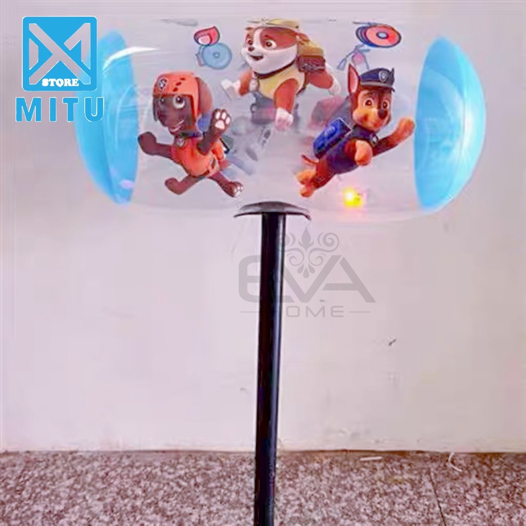Đồ Chơi Bơm Hơi / Đồ Chơi Búa Tạ Hoạt Hình Đèn Phát Sáng Cán Tay Cầm Nhựa Lớn 70 Cm Vui Nhộn Sáng Tạoo