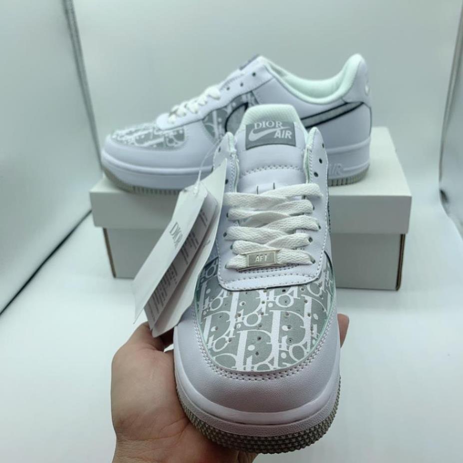 (bachhoa)Giày thể thao nike_Dior AF1 đế xám đế đen hàng chuẩn đủ size nam nữ Full Box bill