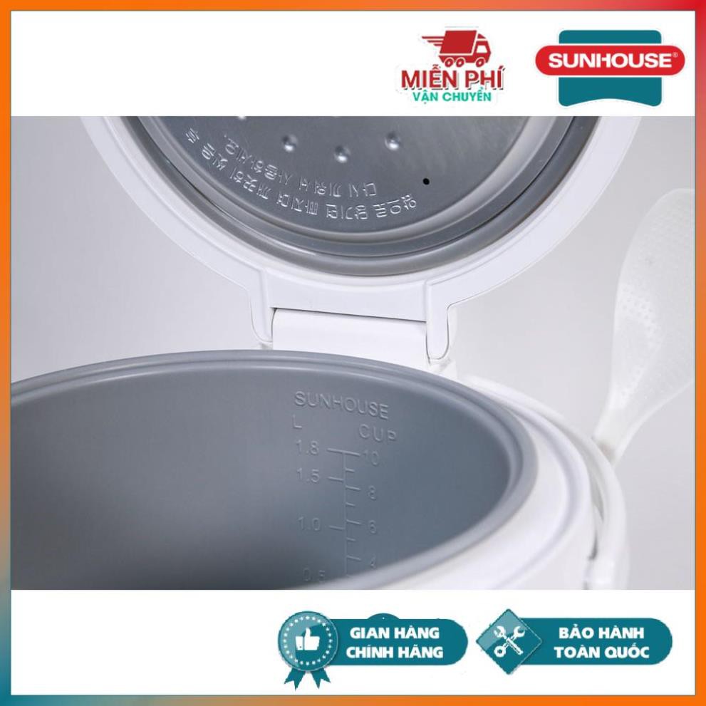 Nồi cơm điện 1.8L SUNHOUSE Mama SHD8661 xanh