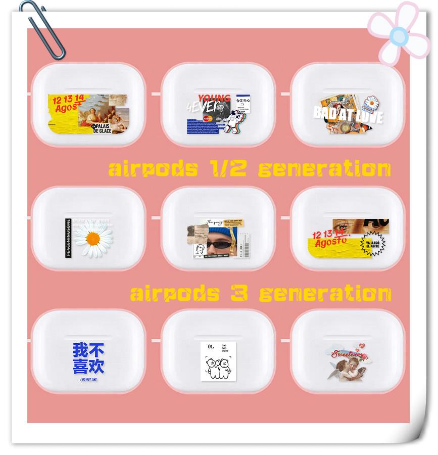 Ốp lưng iphone Vỏ bảo vệ hộp sạc tai nghe AirPods 1/2 nhiều họa tiết dễ thương Dinuo case