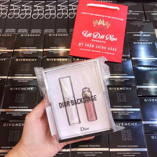 Sét Dior : base mascara + son dior Lip maxomizer