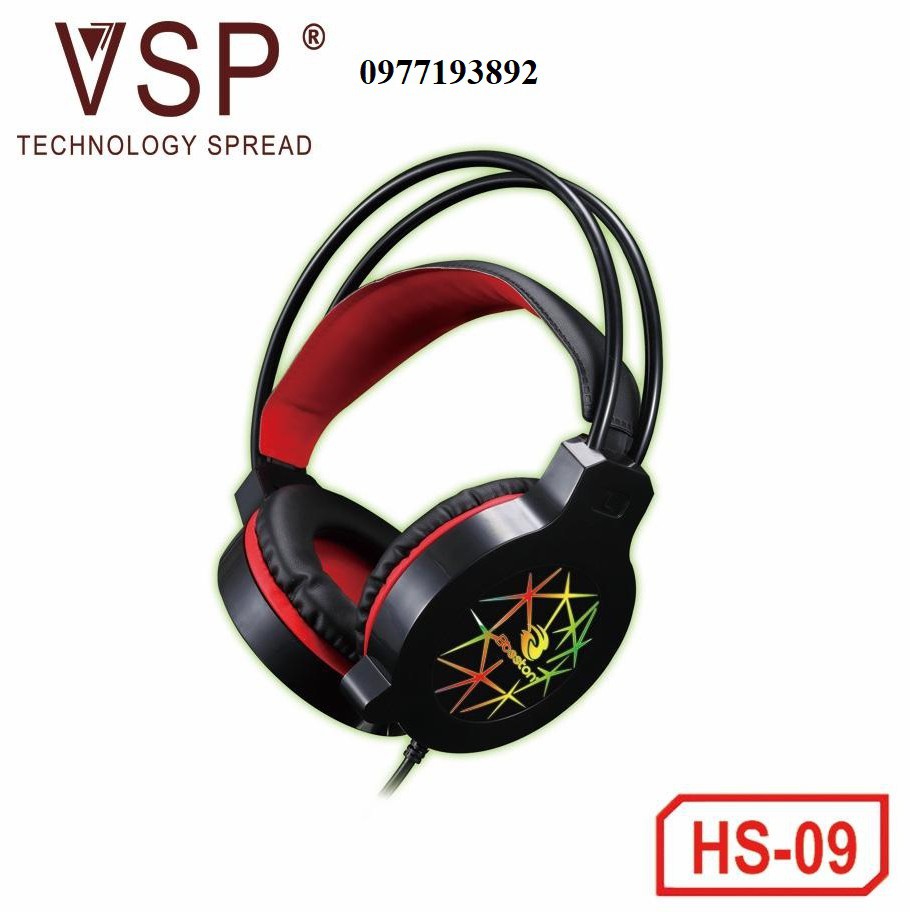 Headphone BOSSTON HS-09 LED Gaming (Chính hãng)