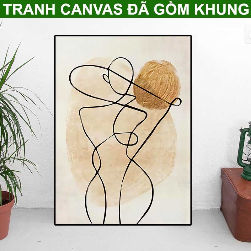 Tranh canvas nghệ thuật phong cách bắc âu cực hot tặng kèm đinh 3 chân bảo hành 5 năm lỗi 1 đổi 1 sản phẩm đã có khung