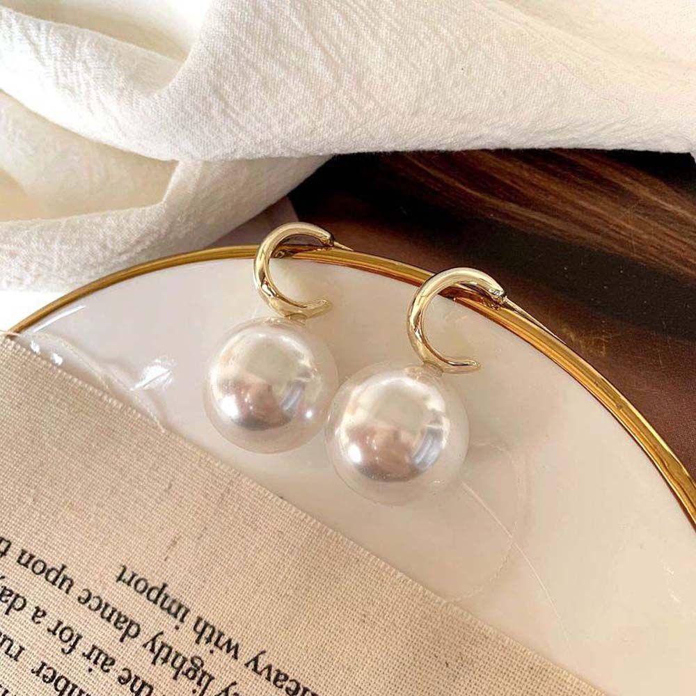 Bông Tai Kim Loại Hình Giọt Nước Thời Trang Cổ Điển