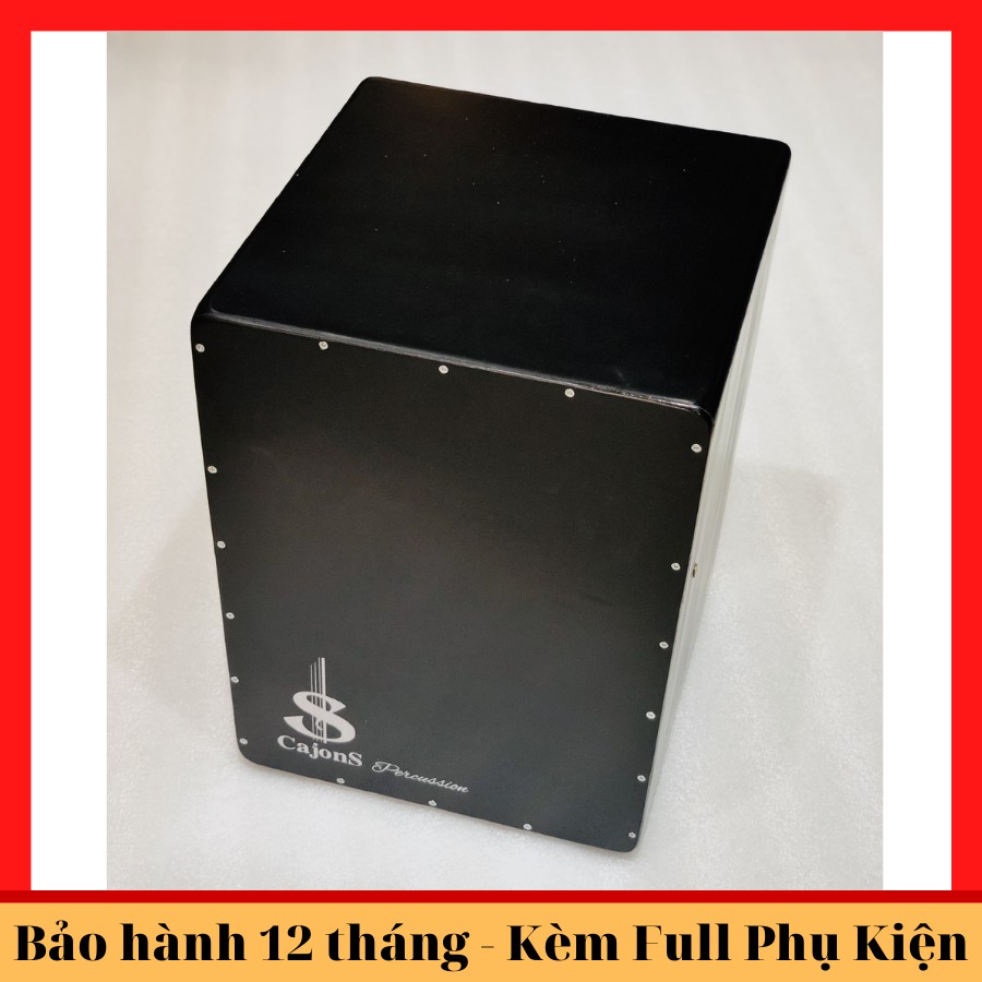 Trông cajon giá rẻ SR0002 màu đen Dây tem