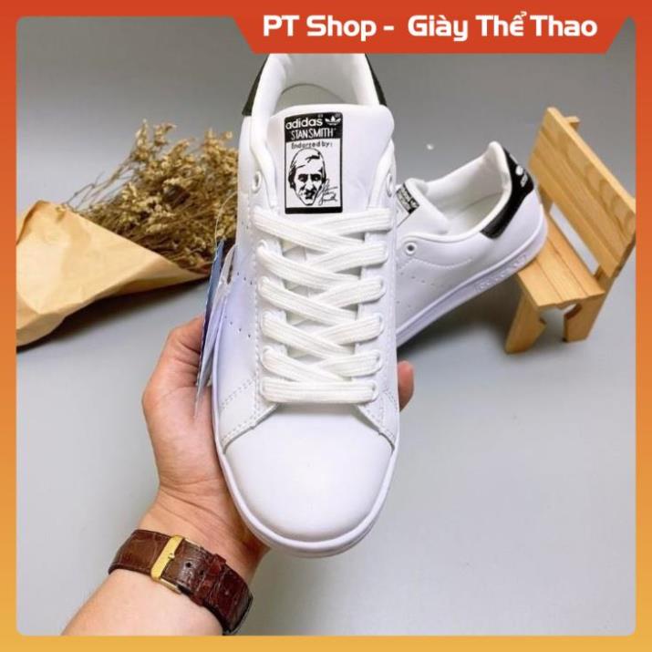 [Hàng Tốt + FreeShip] Giày thể thao STAN SMITH Trắng gót đen FULLBOX,  Giầy sneaker thể thao gọn chân xịn sò