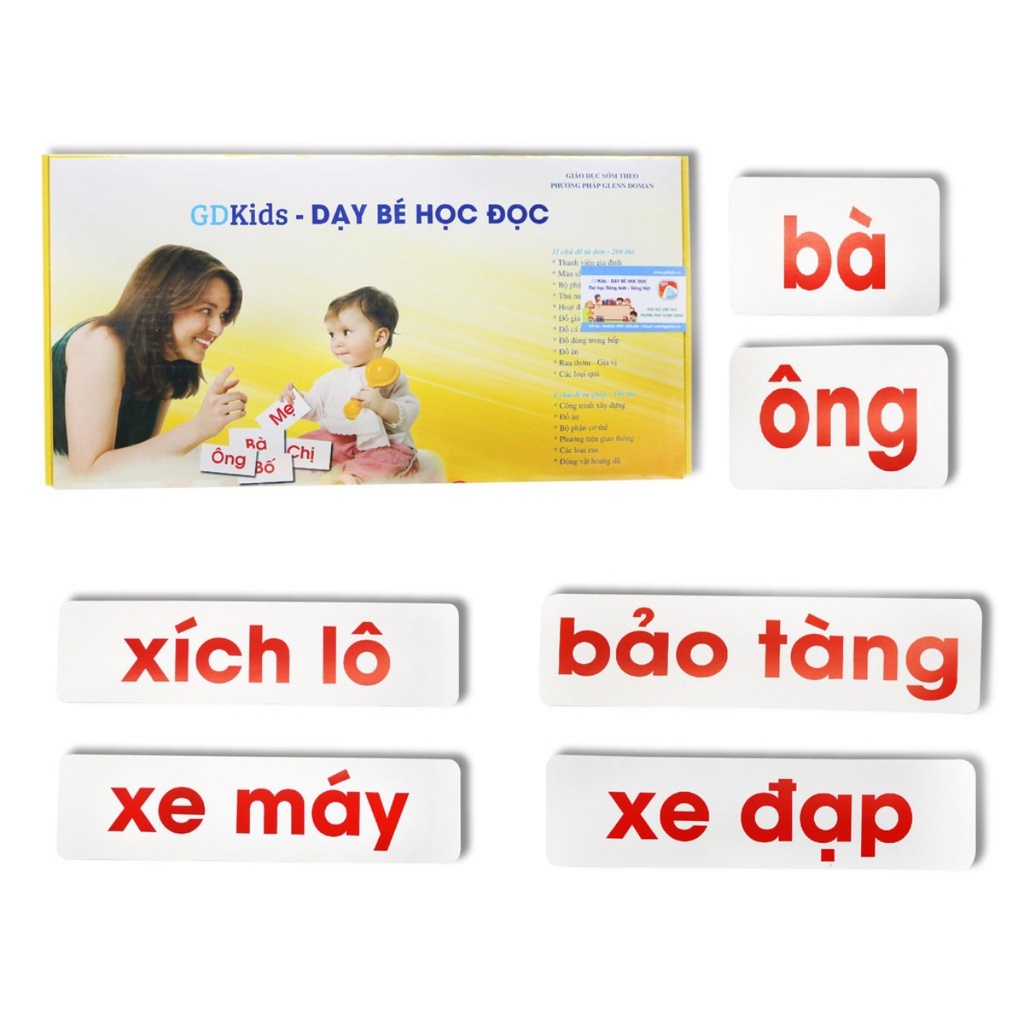 Flashcard glenn doman chuyên sâu thẻ thế giới xung quanh, thẻ chữ, thẻ toán Shop Bố Su