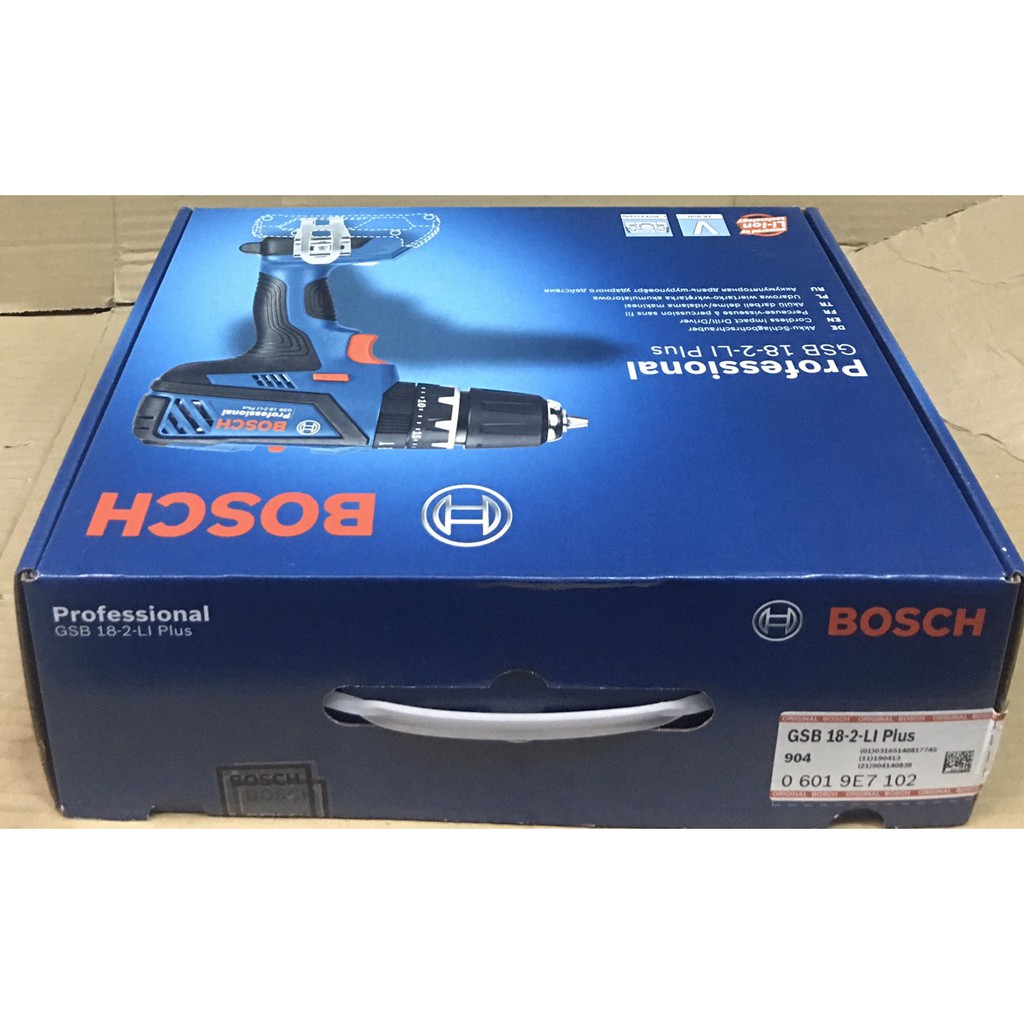 Máy khoan pin Bosch GSB 18-2-LI PLUS solo cao cấp thế hệ mới.