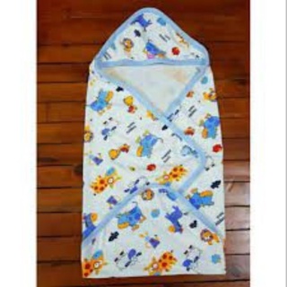 CHĂN Ủ CÓ MŨ COTTON CHO BÉ (Loại đẹp)