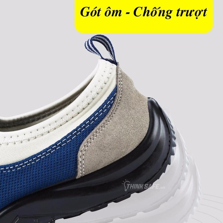 Giày bảo hộ lao động Delta plus Miami S1P chống dập ngón, chống tĩnh điện ESD, không dây (xanh) - Thinksafe