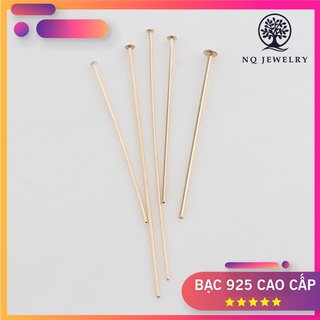 Đinh bạc đầu dẹp mạ vàng