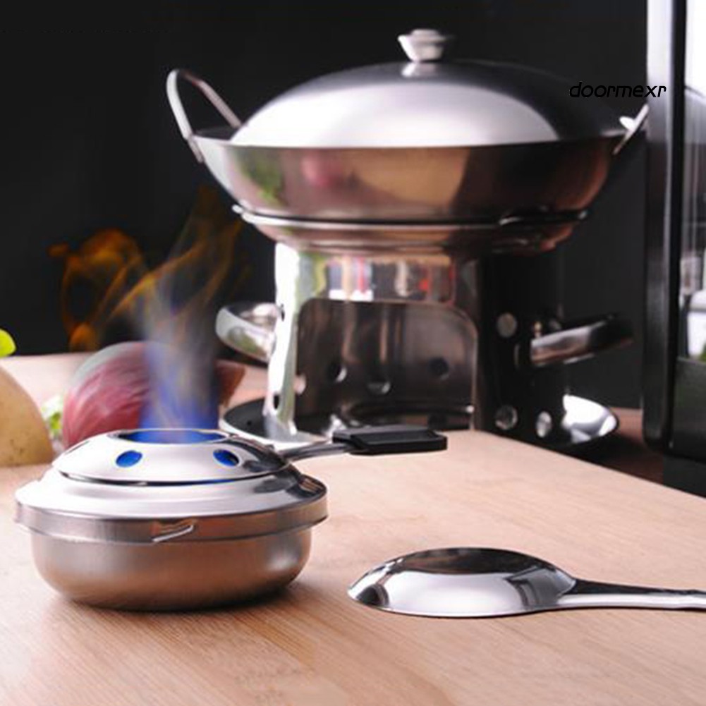 Bếp Cồn Inox Bỏ Túi Tiện Lợi Cho Hoạt Động Cắm Trại Ngoài Trời