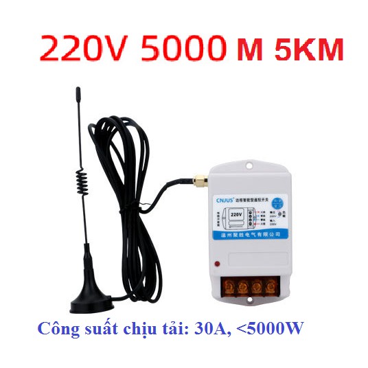 Công tắc điều khiển từ xa công suất lớn 3,5kw khoảng cách 1km - 3km - 5km