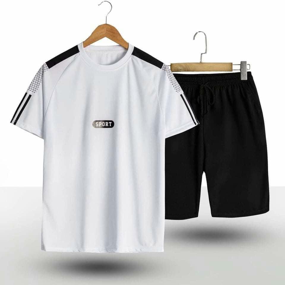Bộ quần áo nam TOP Menswear phong cách thể thao vải thun mềm co dãn trẻ trung, set quần áo thể thao nam