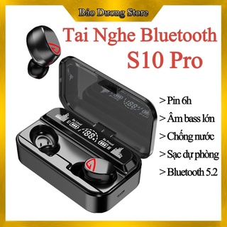 Tai nghe bluetooth s10 pro - pin 6-8 tiếng - âm thanh hay - kiêm sạc dự phòng