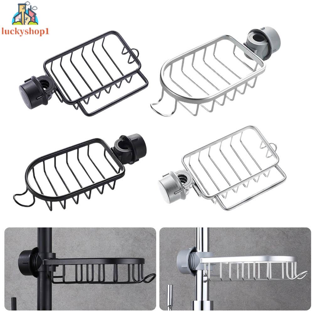 Chảo nhôm tiện lợi và Rag Rack Không gian nhôm thoát nước Rổ đựng vòi nhà bếp Không có đục lỗ Chậu rửa Giá đỡ bằng bọt biển Giá lưu trữ