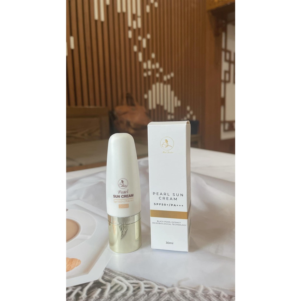 Kem chống nắng vật lý MINIGARDEN ngọc trai Pearl Sun Cream SPF 50 PA+++ Chống tia cực tím tốt đến 90%