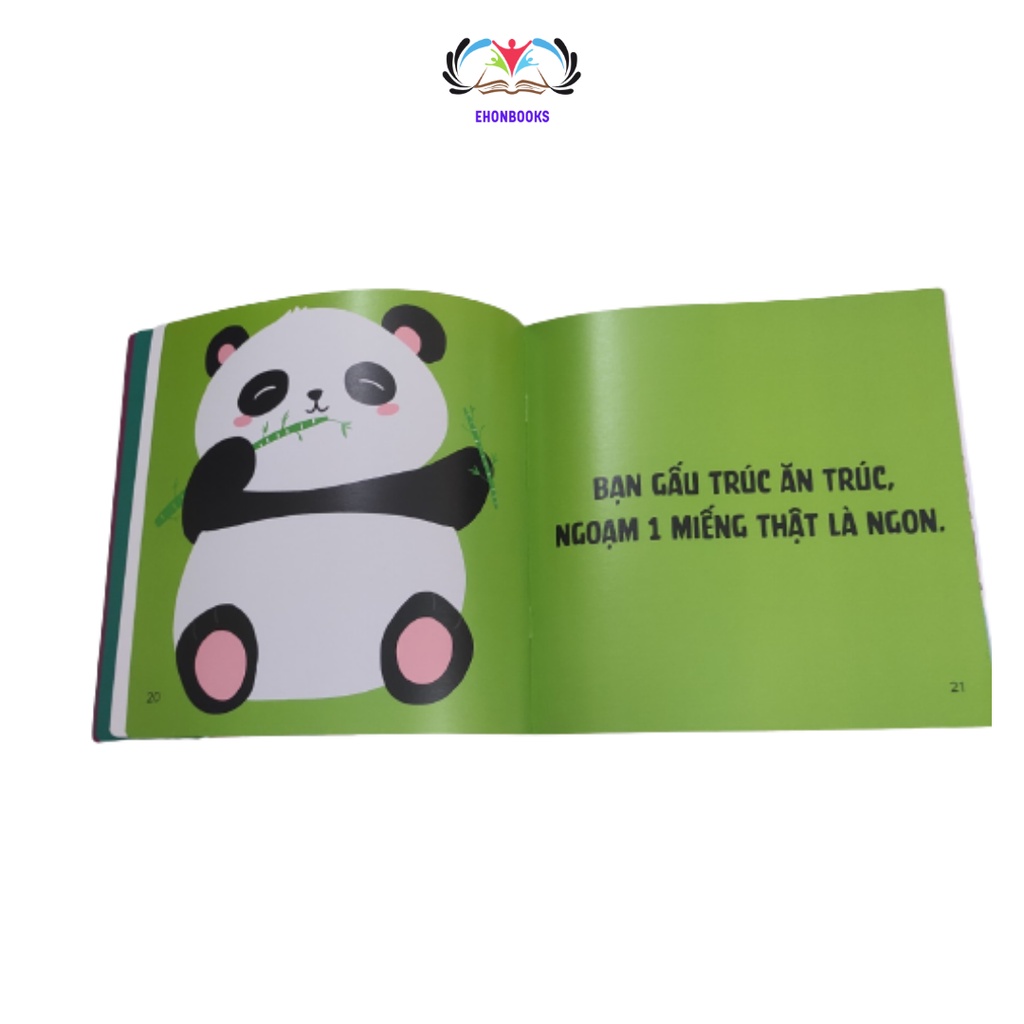 Sách Ehon cho bé 0 - 3 tuổi - Ehon nhật bản Bạn Ăn Gì Vậy wabooks