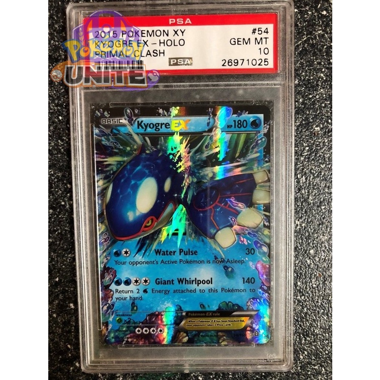 Thẻ pokemon hiệu ứng cầu vồng Kyogre ex 54 160 cá voi truyền thuyết 1459 d18 1