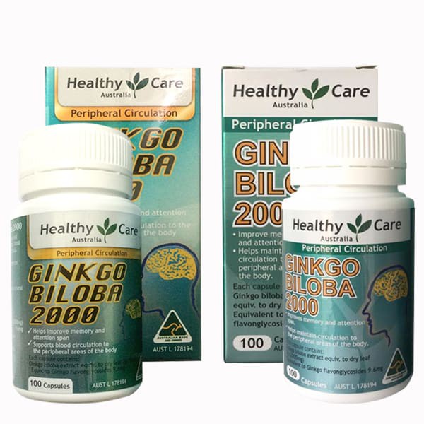 Viên Uống Bổ Não Healthy Care Ginkgo Biloba Úc [date xa] mẫu mới