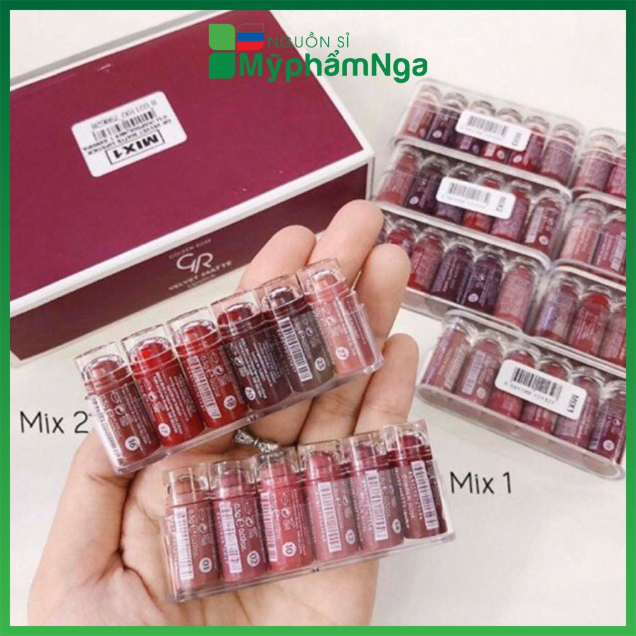 Set son lì mini Golden rose Thổ Nhĩ Kỳ (set 6 thỏi mini)