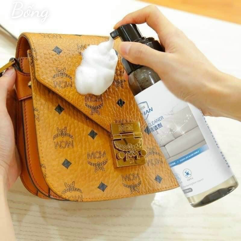 Chai Xịt Vệ Sinh Đồ Da, Bảo Dưỡng Đồ Da Dạng Bọt Làm Sạch Mọi Bề Mặt Trên Túi Sách,Áo Da,Giày Da Ghế Sofa, Nội Thất Ô Tô