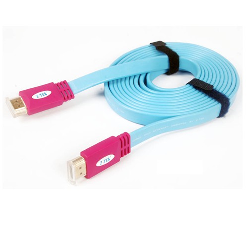 CÁP HDMI 3M DẸT HỖ TRỢ ĐỘ PHÂN GIẢI 4K@30HZ HD1080P@60HZ CHÍNH HÃNG Z-TEK ZY014