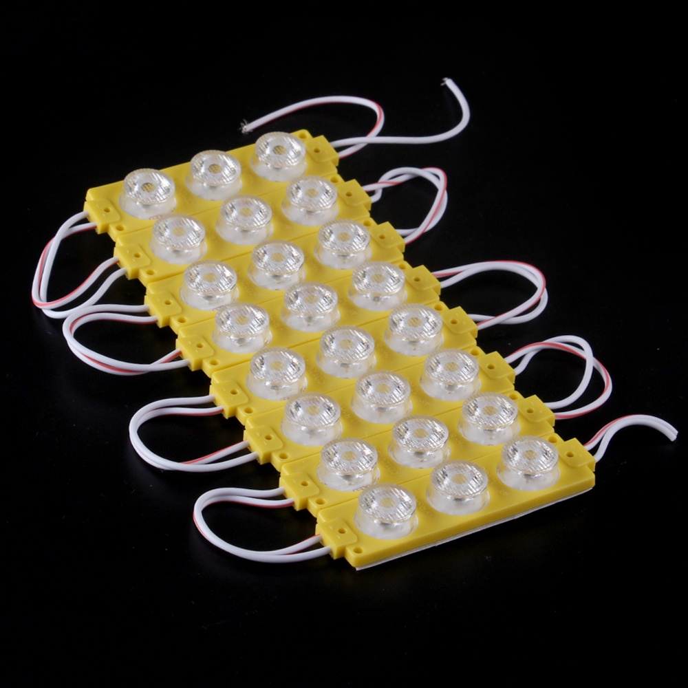 Set 8 Mô-đun đèn 3 LED 12V 24V đánh dấu bên hông siêu sáng cho xe buýt cảnh báo xe tải